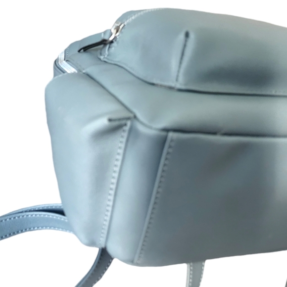 Nine West NEW Slate Blue Leather Backpack - Picture 8 of 12